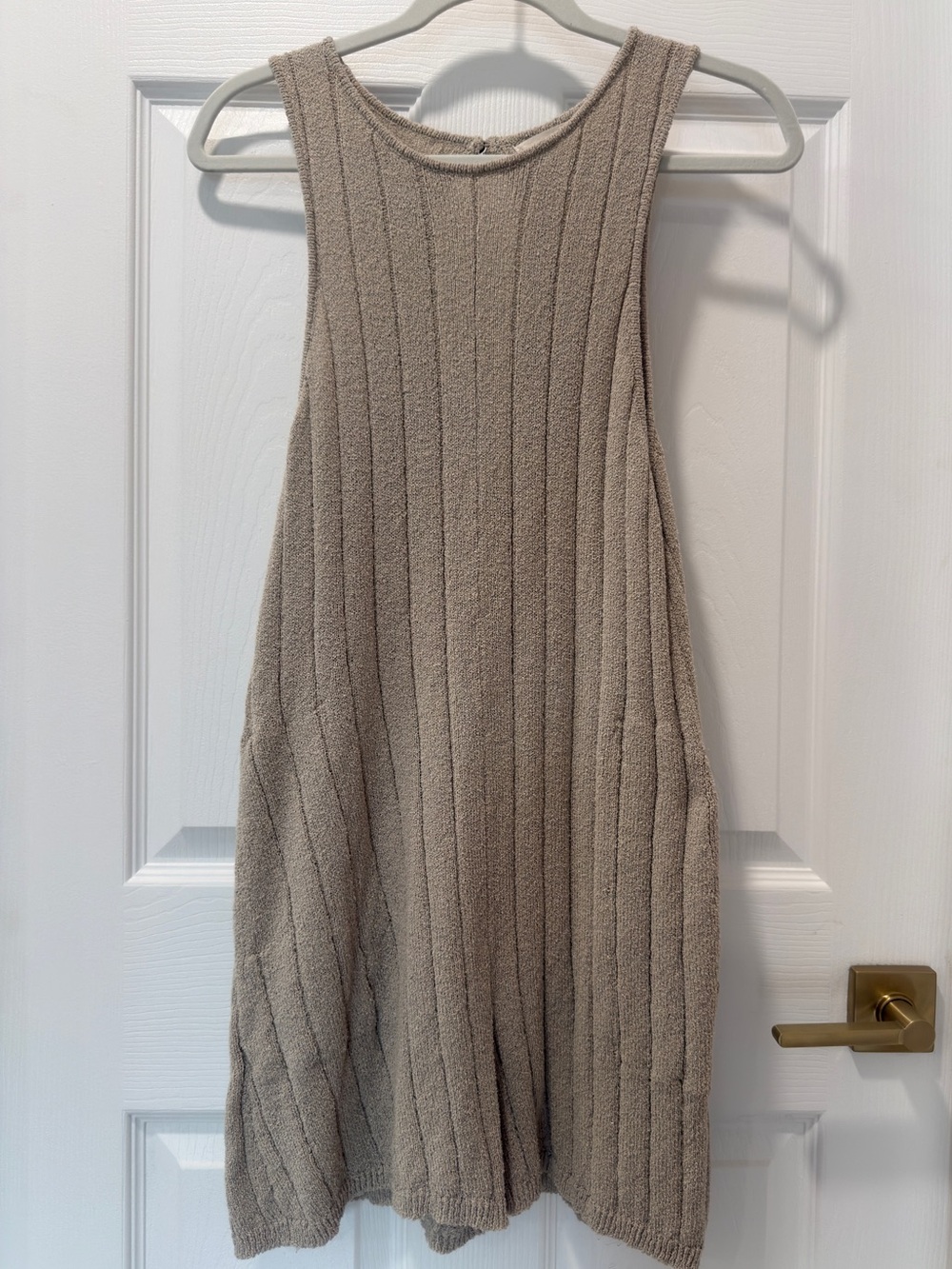 By Together Beige Knit Romper Playsuit, Size Small